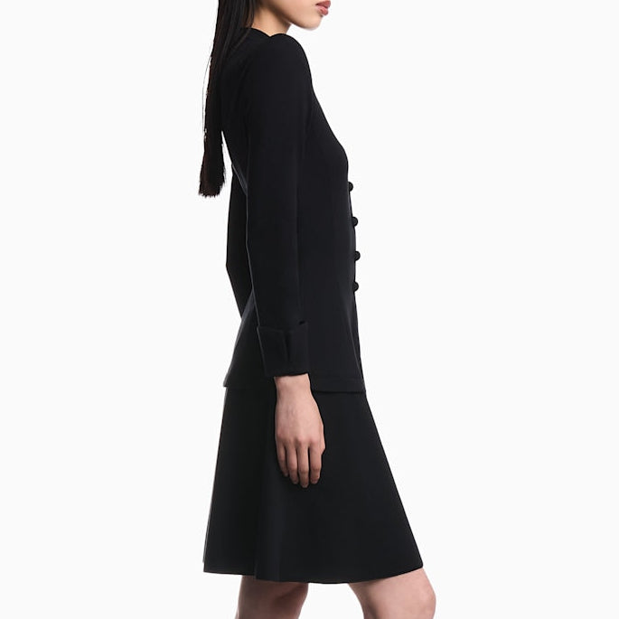 Button Front Tailored Dress
