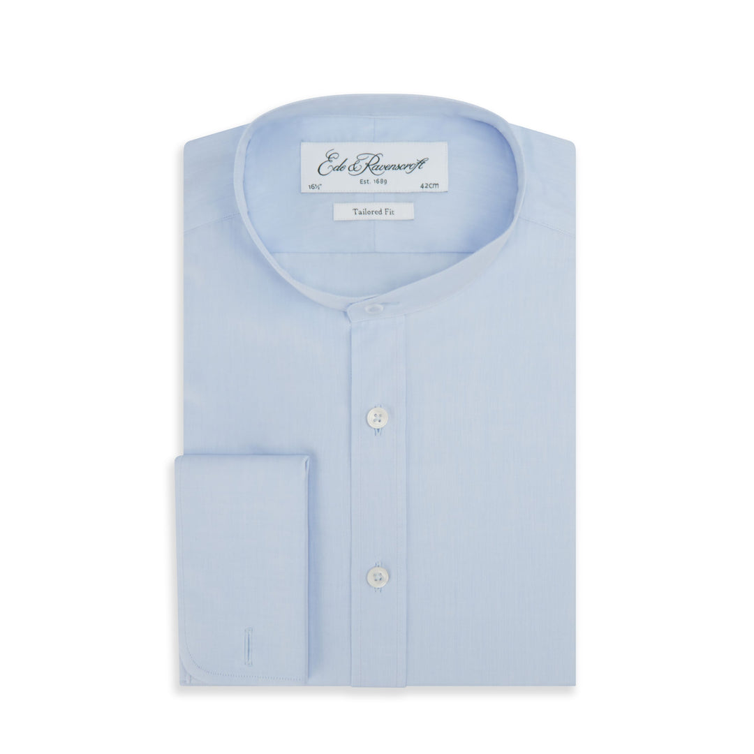 Ellis Blue Poplin Cotton Tunic Shirt