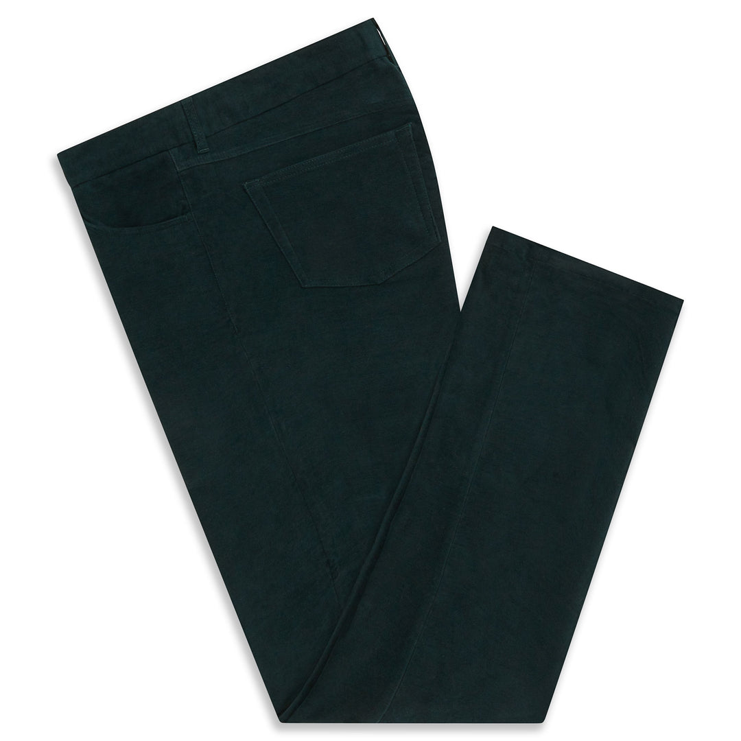 Trent Teal Moleskin Trousers