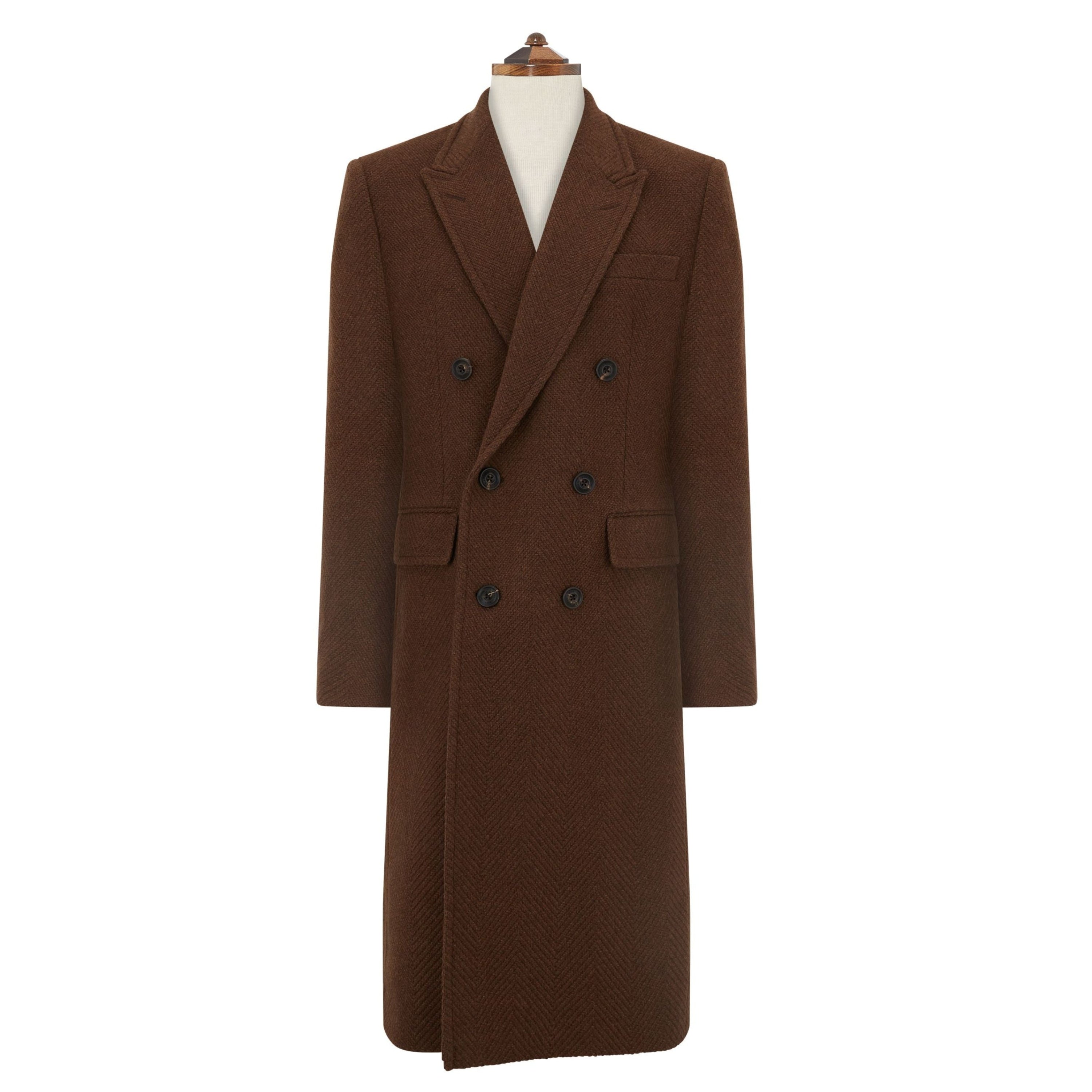 Ede & Ravenscroft | Halesworth Textured Herringbone Wool Double
