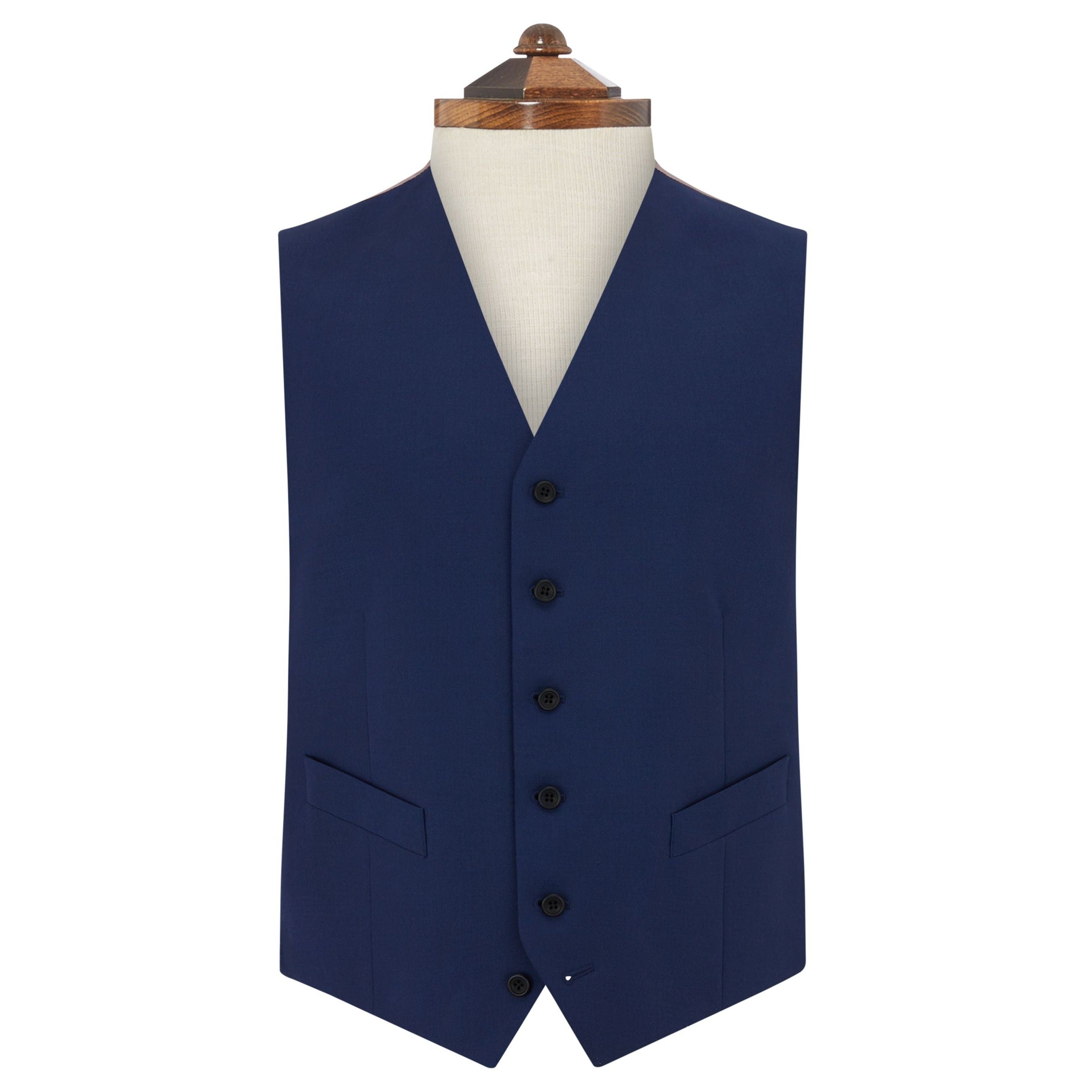 Ede & Ravenscroft | Hyde Mohair Super 150s Waistcoat | Dark Blue