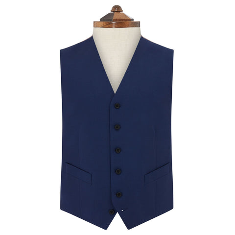 Hyde Dark Blue Mohair Super 150's Waistcoat