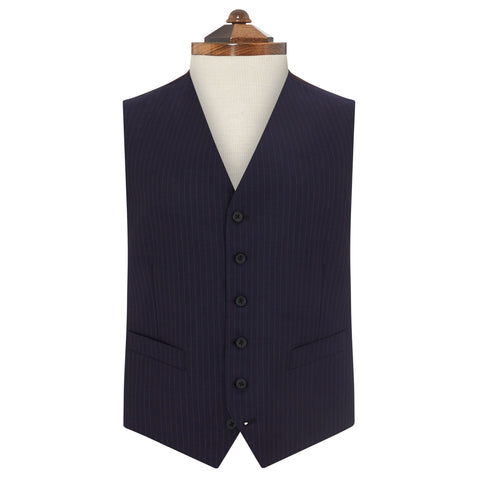 Hyde Navy and Pink Stripe Waistcoat