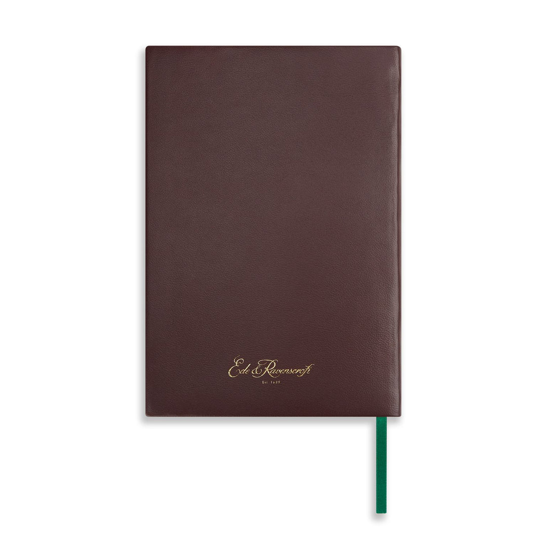 A5 Leather Bound Burgundy Notebook