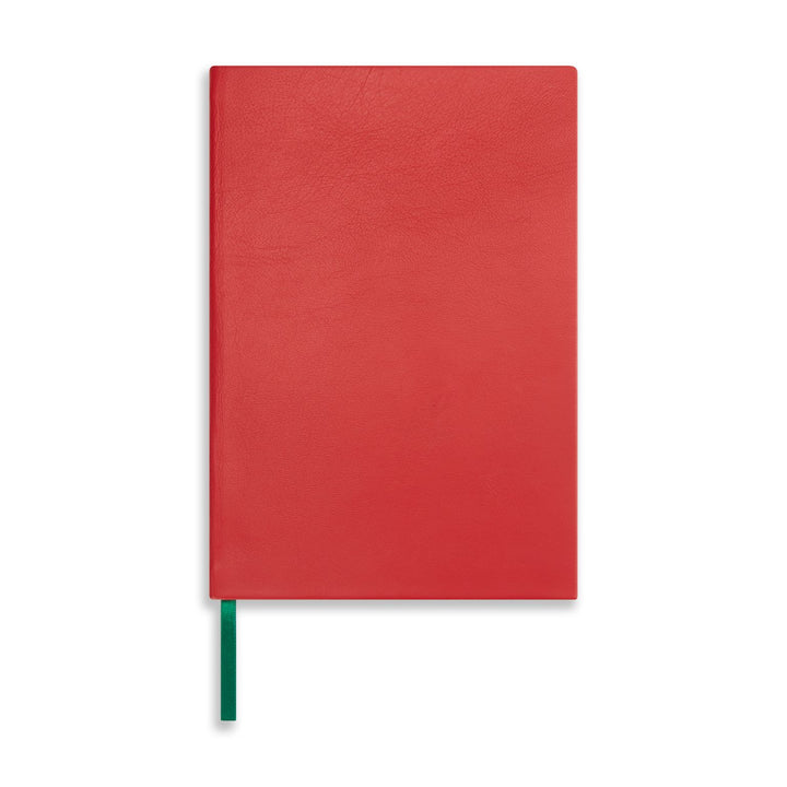 A5 Leather Bound Red Notebook