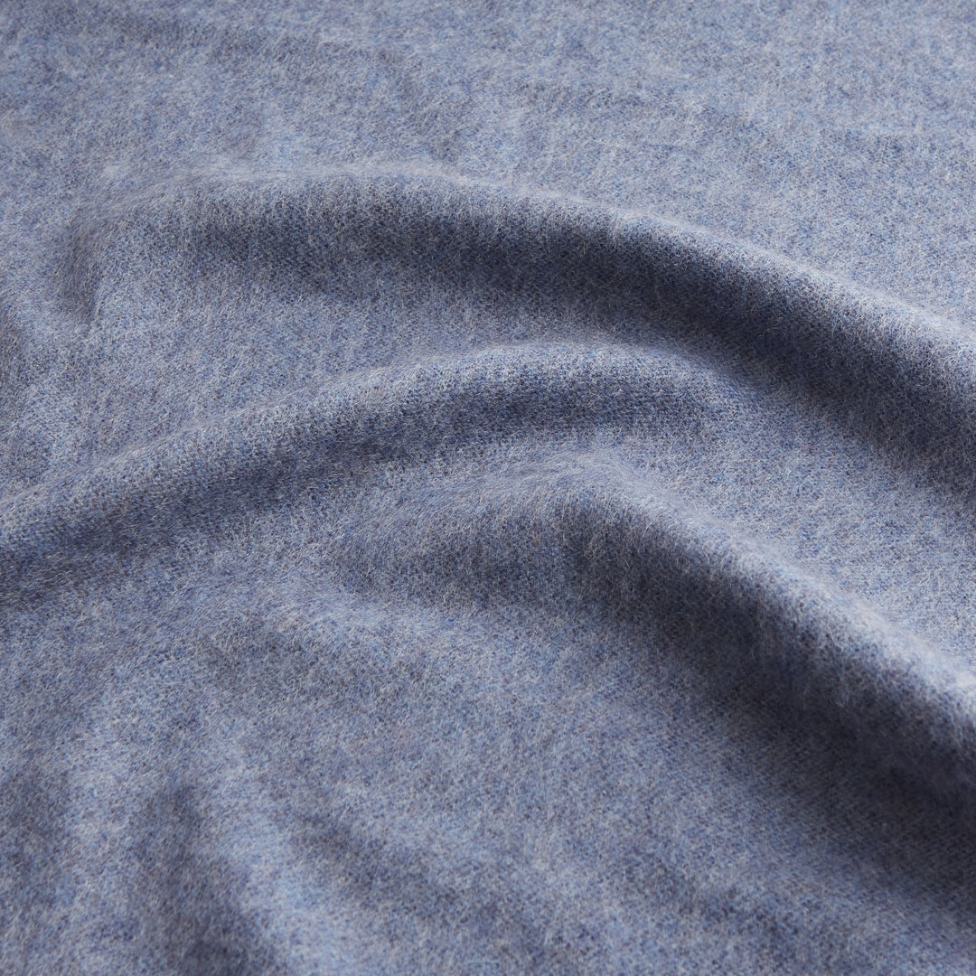 Arran Reversible Navy and Blue Cashmere Scarf