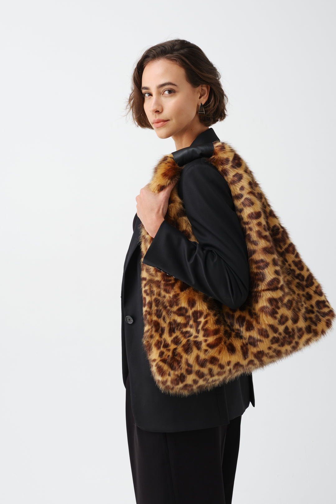 Leopard Triangle Bag