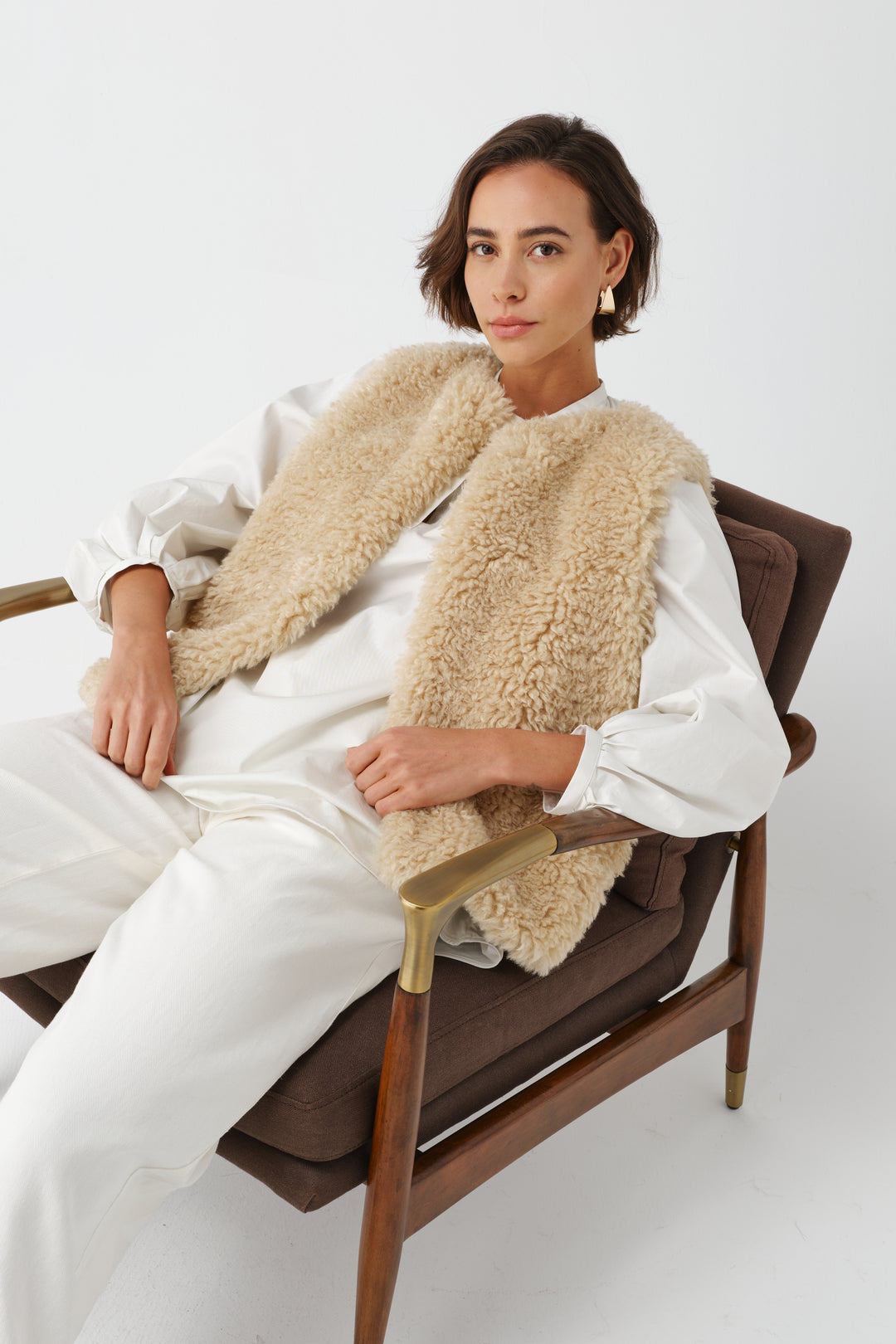 Gilet Faux Sheepskin