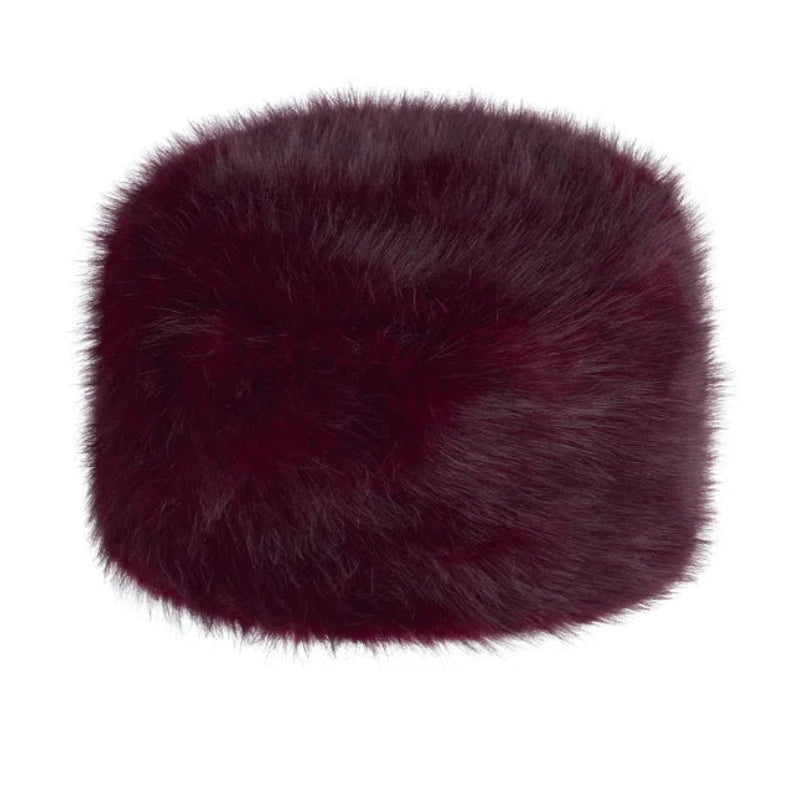 Wine Pillbox Hat