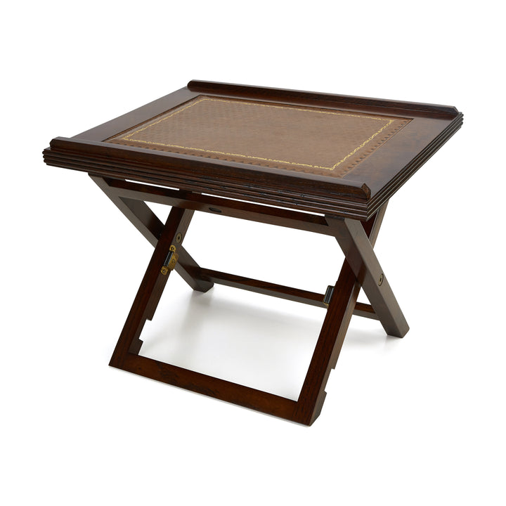 Hardwood Lectern with Leather Top Gold