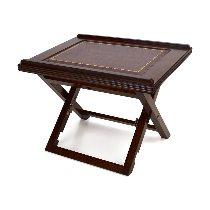 Hardwood Lectern with Leather Top Wine