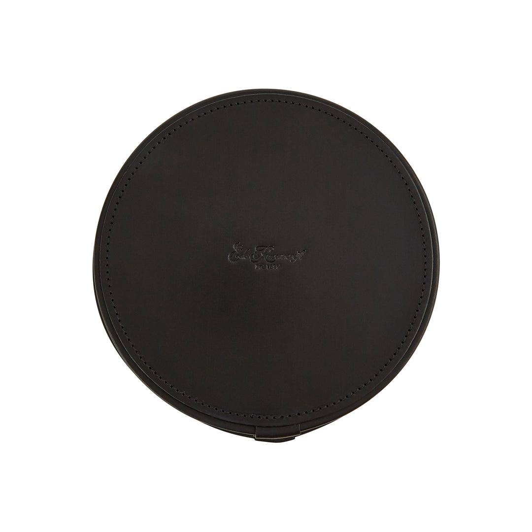 Black Leather Round Collar Box