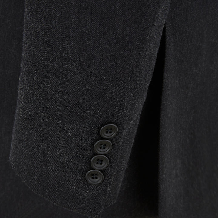 Richmond Charcoal Wide Herringbone Suit