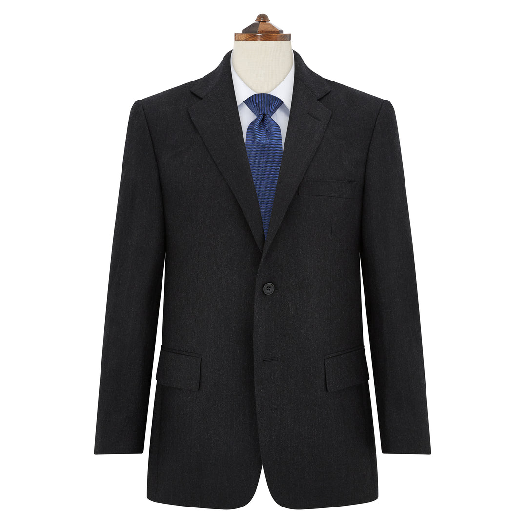 Richmond Charcoal Wide Herringbone Suit