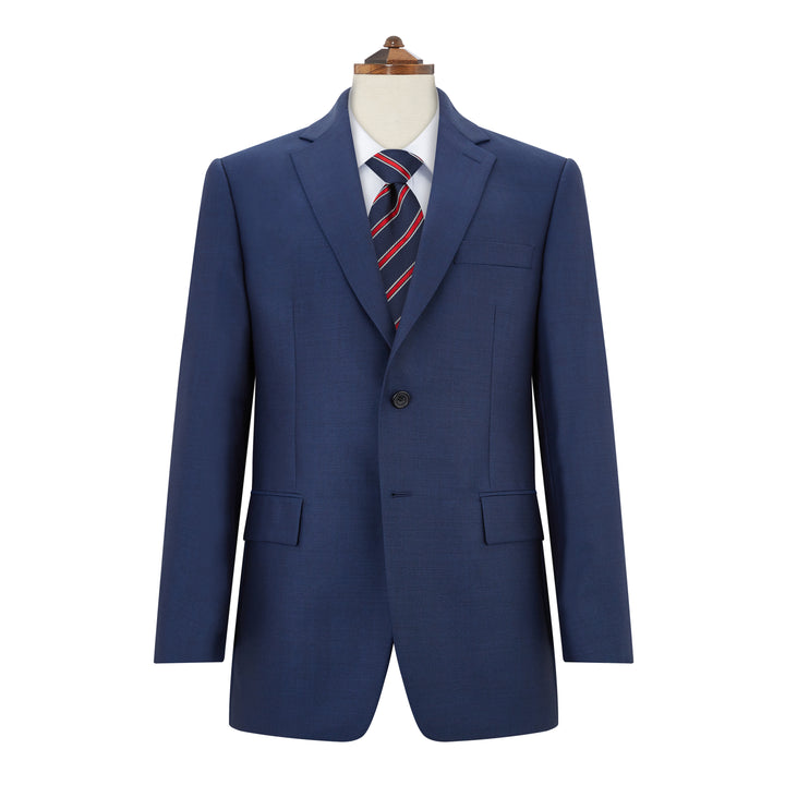 Burlington Light Navy Sharkskin Suit