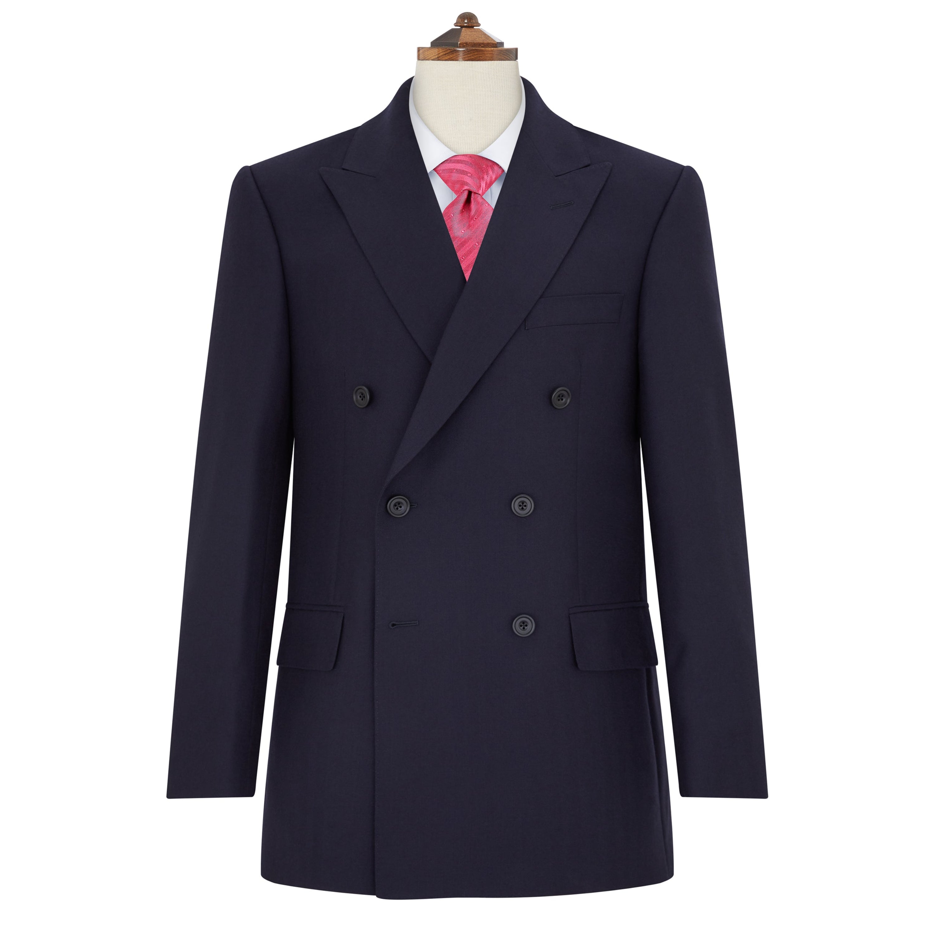 WOODBLOCK HERRINGBONE NAVY セットアップ　XXL Ede & Ravenscroft | Kingsbury Wide Herringbone Suit | Navy