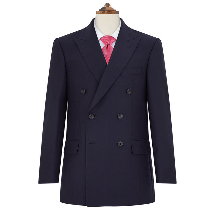 Kingsbury Navy Wide Herringbone Suit