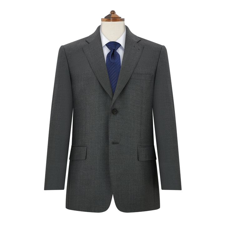 Grosvenor Charcoal Birdseye 150s Wool Suit