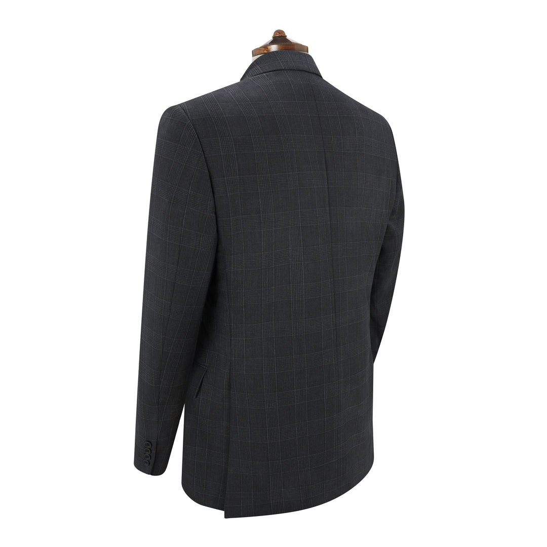 Farringdon Charcoal Prince Of Wales Suit