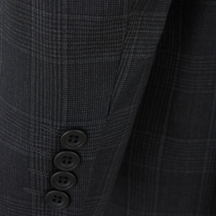 Farringdon Charcoal Prince Of Wales Suit