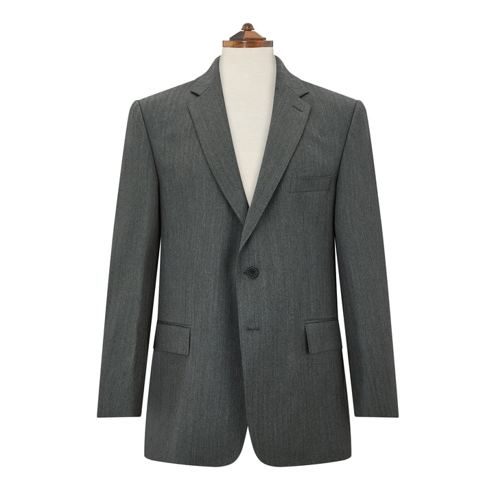Cambridge Charcoal Wide Herringbone Suit