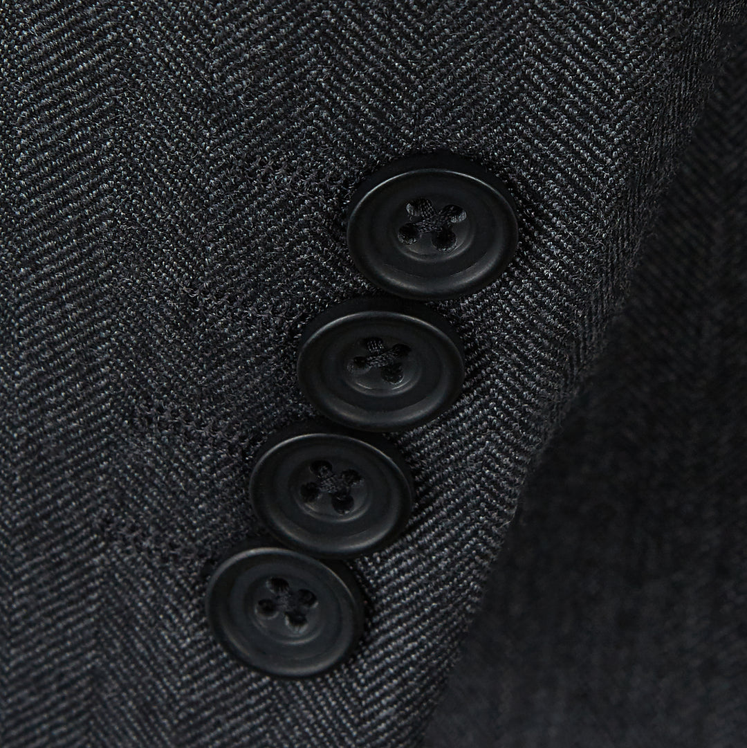 Cambridge Charcoal Herringbone Suit