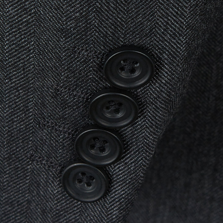 Cambridge Charcoal Herringbone Suit