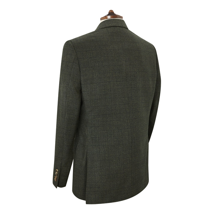 Barnes Green Prince Of Wales Check Flannel Suit