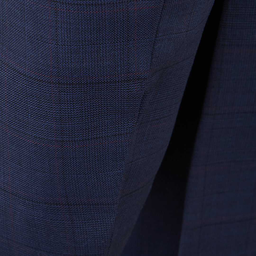 Grosvenor Navy Check Suit
