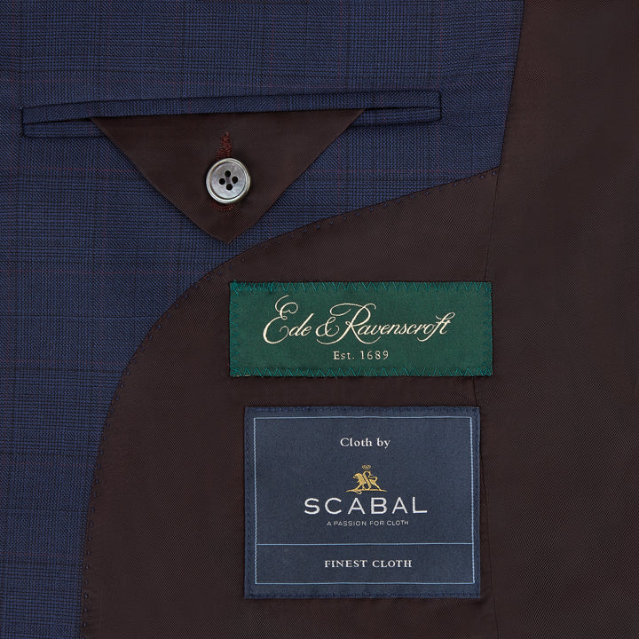 Grosvenor Navy Check Suit