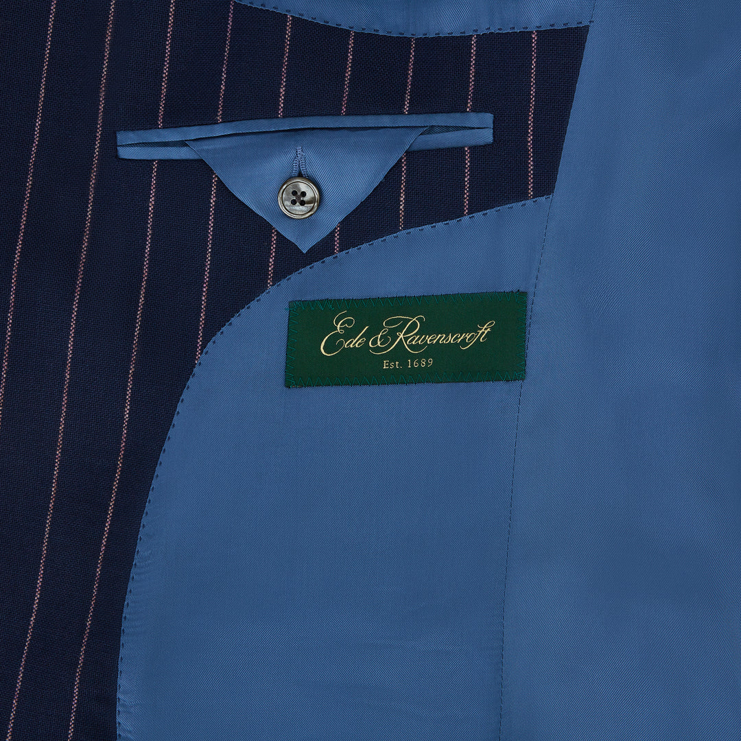 Cambridge Navy Pink Wide Stripe Suit