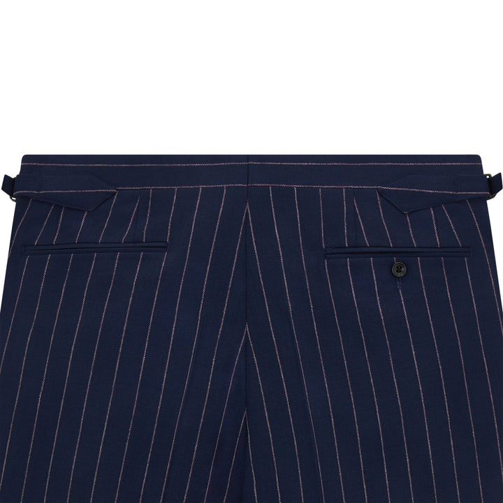 Cambridge Navy Pink Wide Stripe Suit