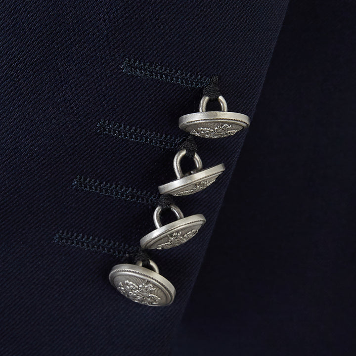 Bentley Navy Single Breasted Wool Blazer