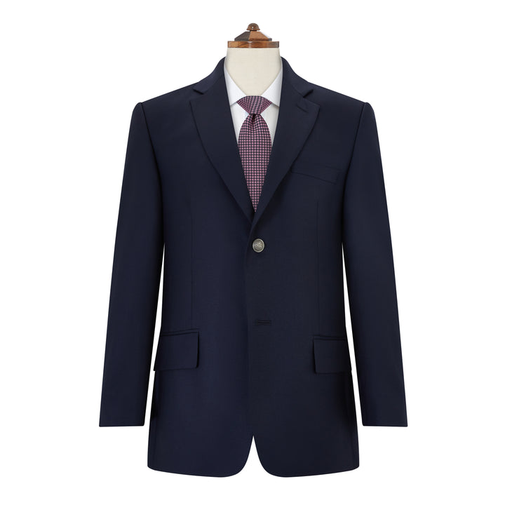 Bentley Navy Single Breasted Wool Blazer