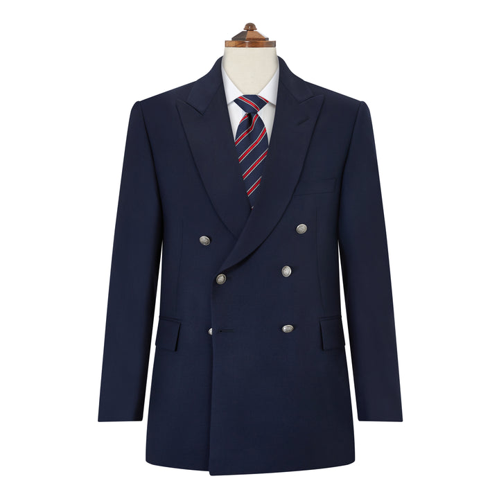 Belgrave Navy Double Breasted Wool Blazer