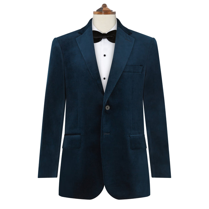 William French Navy Velvet Jacket