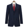 William Navy Tweed Wool and Silk Jacket