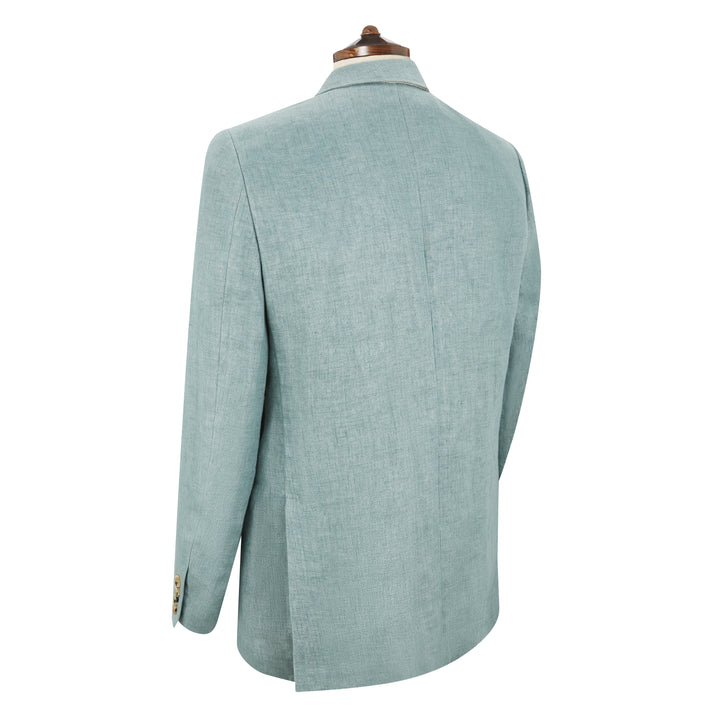 Burleigh Pale Green Double Faced Linen and Silk Jacket