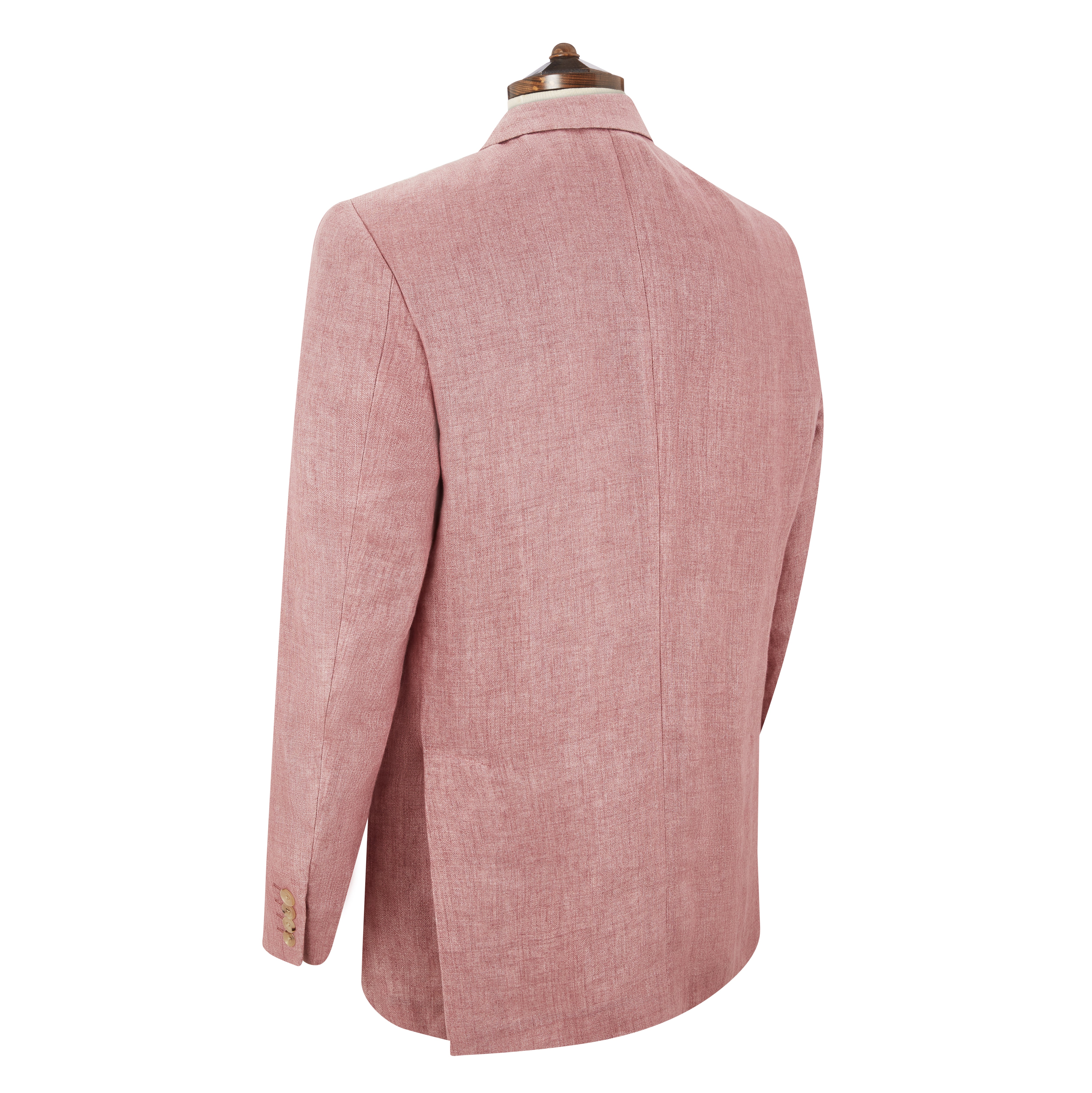 Ede & Ravenscroft | Burleigh Double Faced Linen and Silk Jacket | Pink