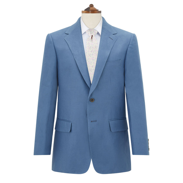 William Pale Blue Linen Jacket