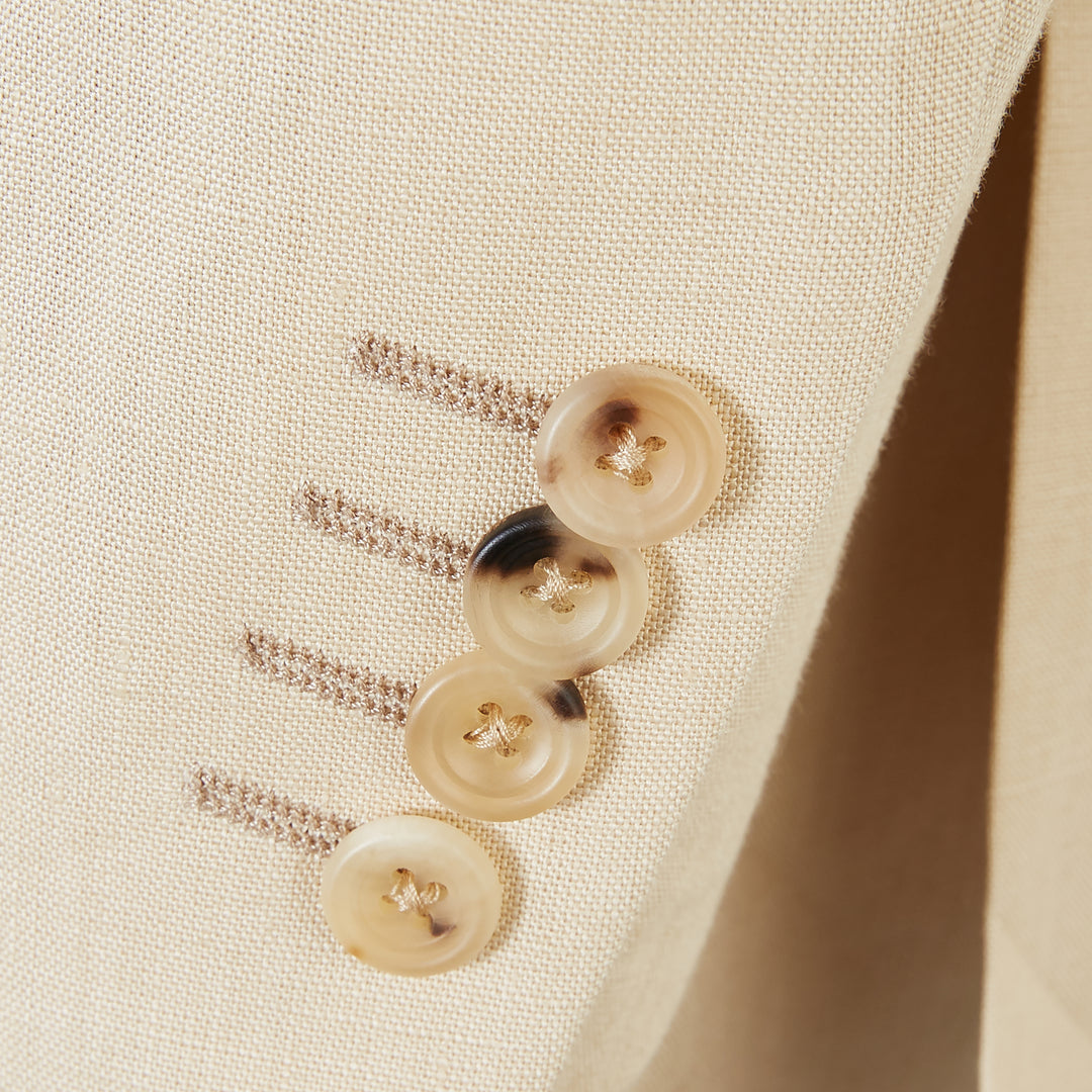 William Beige Linen Jacket