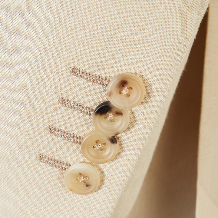 William Beige Linen Jacket