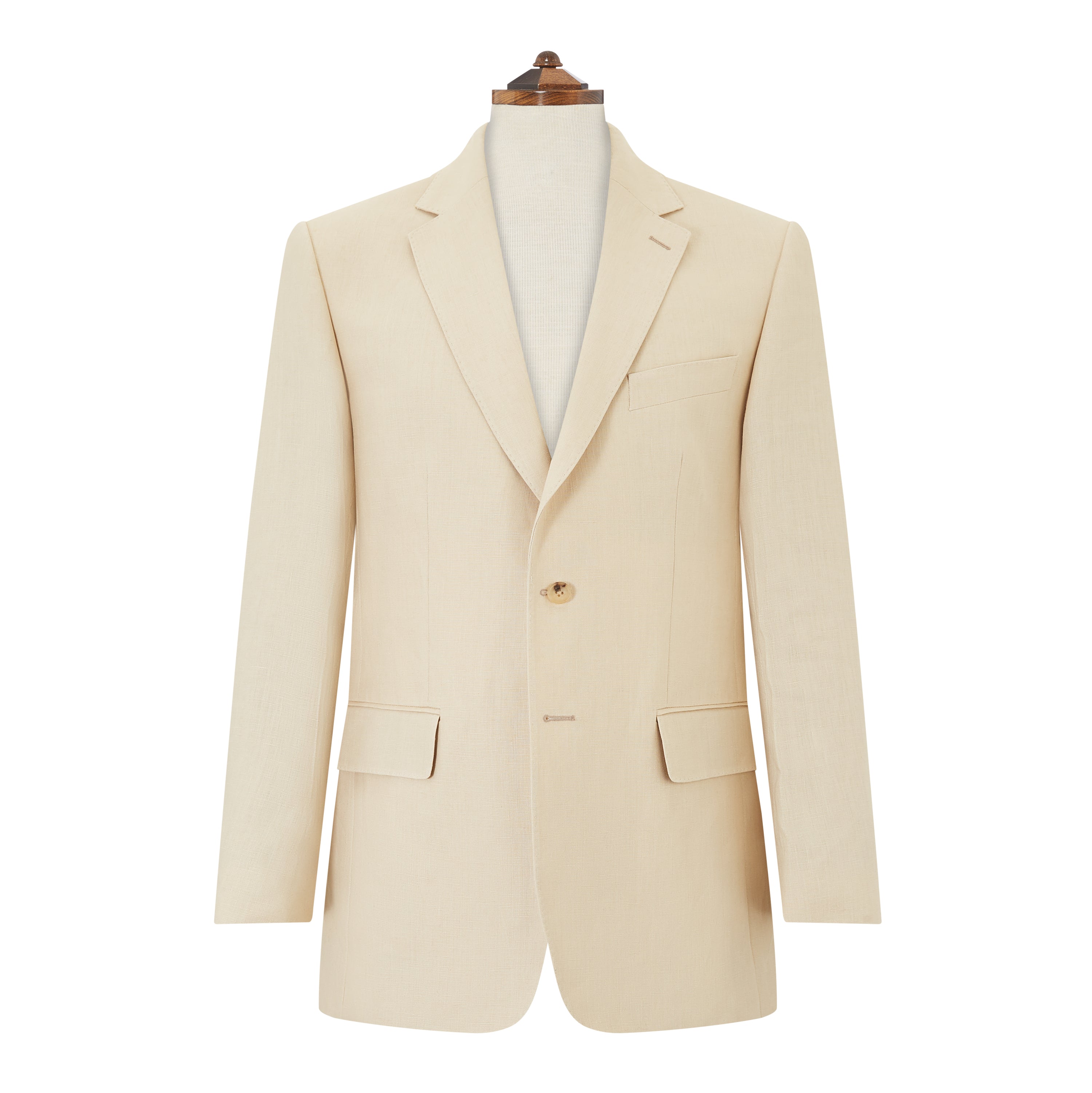 Ede & Ravenscroft | William Beige Irish Linen Jacket