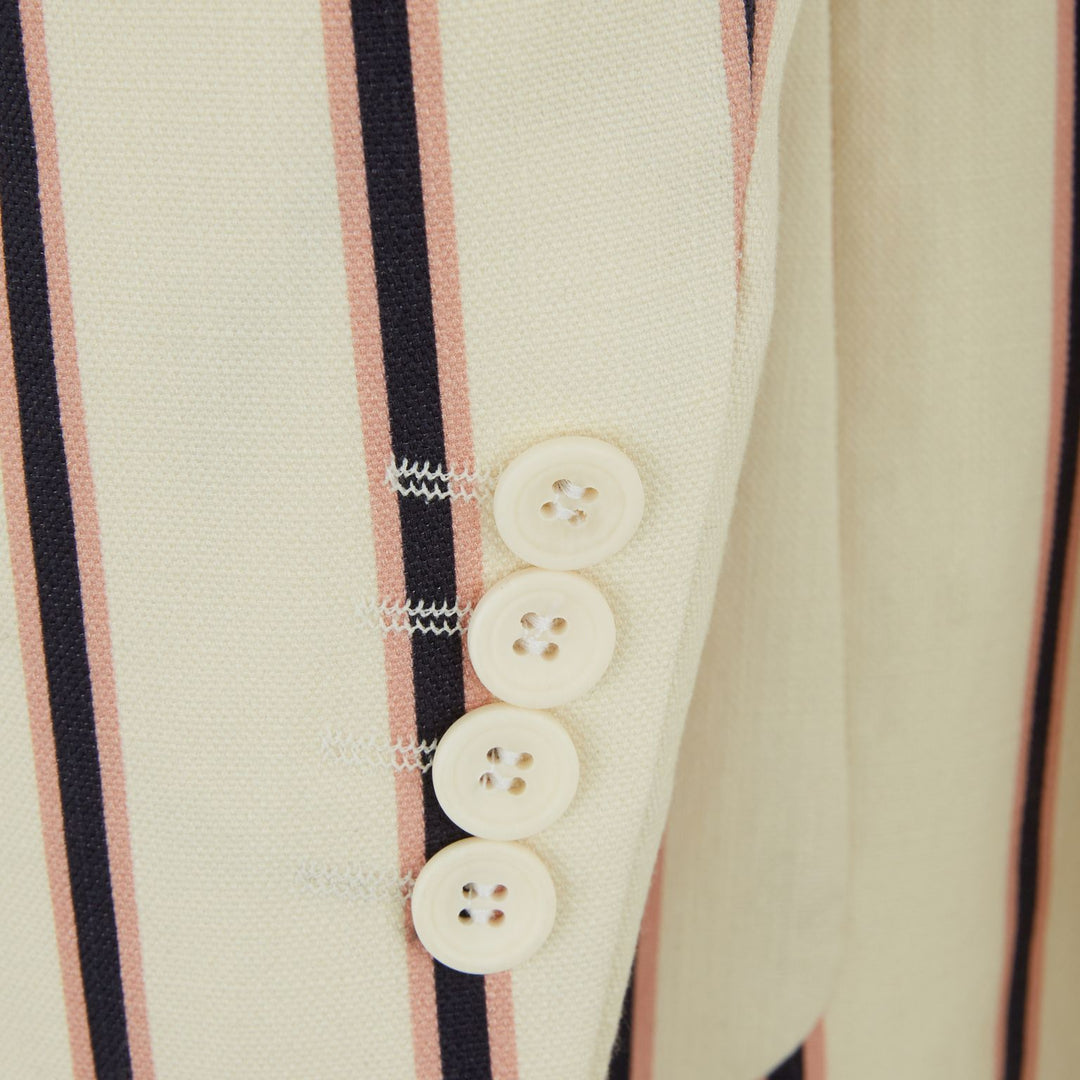 Edgar White and Pink Stripe Jacket