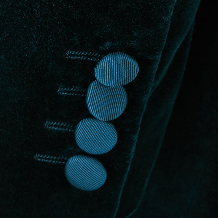 Devere Teal Velvet Jacket