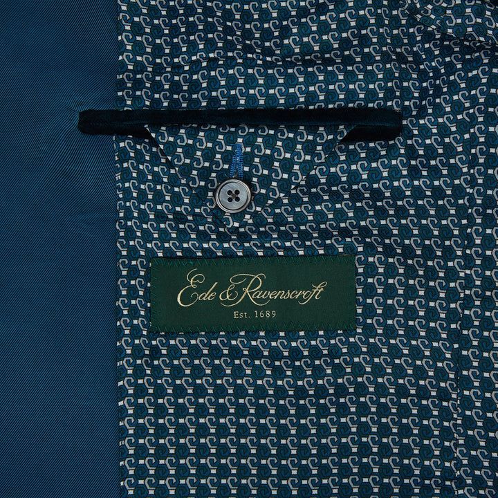 Devere Teal Velvet Jacket