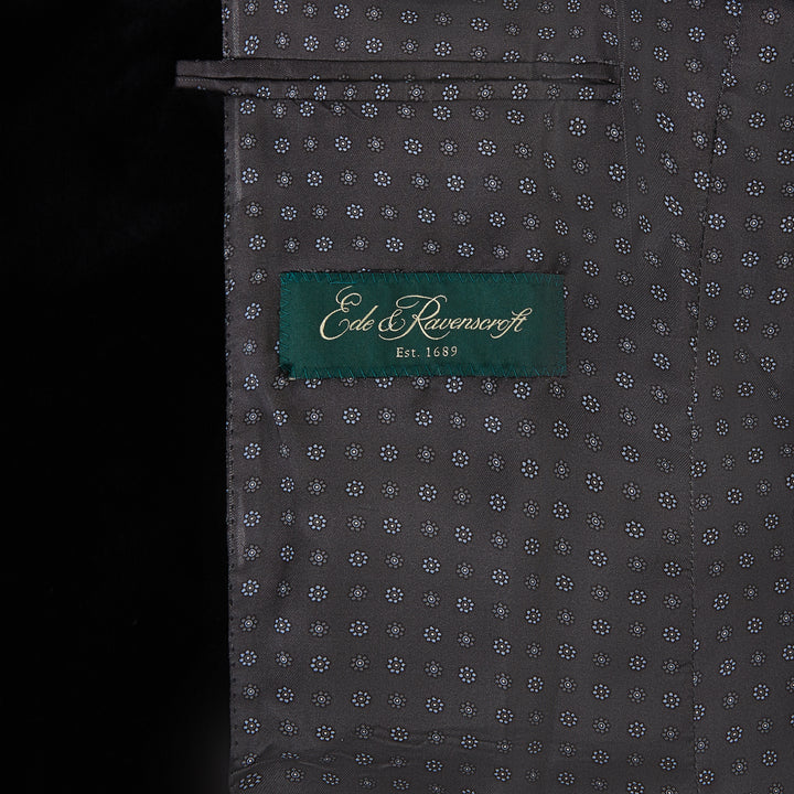 Darley Black Nehru Velvet Jacket