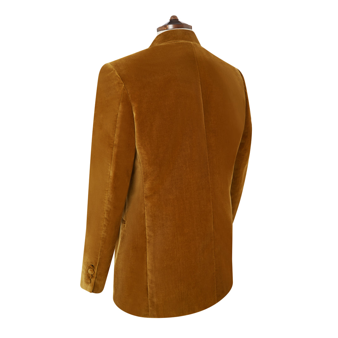Darley Gold Nehru Velvet Jacket