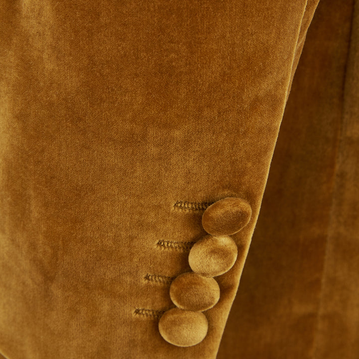 Darley Gold Nehru Velvet Jacket