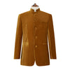 Darley Gold Nehru Velvet Jacket